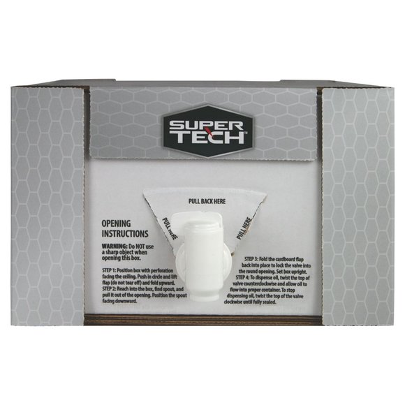 Super Tech Full Synthetic SAE 0W-20 Motor Oil, 12 Quart Bag (3 gallons) - Picture 7 of 8